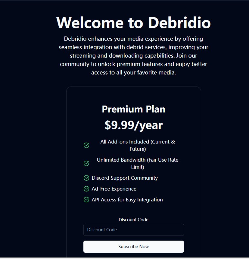 Homepage & Premium Plan